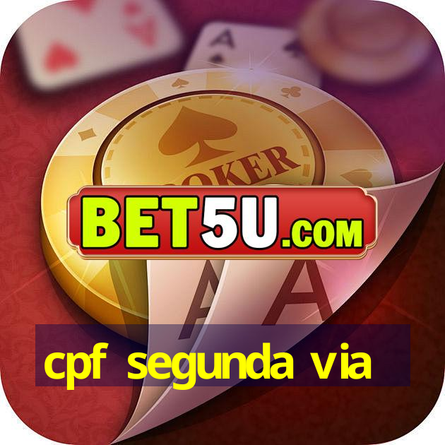 cpf segunda via